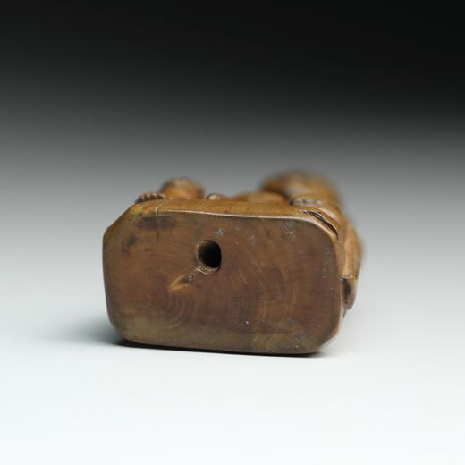 清代黄杨木雕弥勒佛像 商品图5