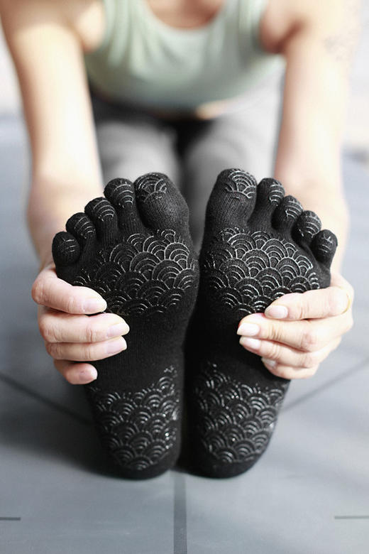 hi ToYogi  专业瑜伽袜 正品双面硅胶防滑瑜伽袜 全棉透气 商品图6
