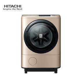 (仅售上海地区) Hitachi 日立 BD-NX100GHC日本原装10kg洗烘一体全自动滚筒洗衣机 香槟金