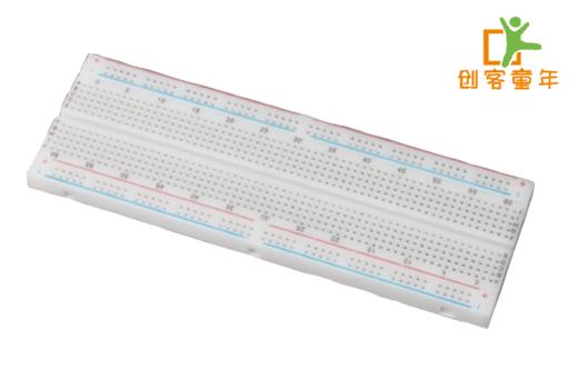 MB-102 红蓝线面包板 830孔面包板 实验连接板 商品图0