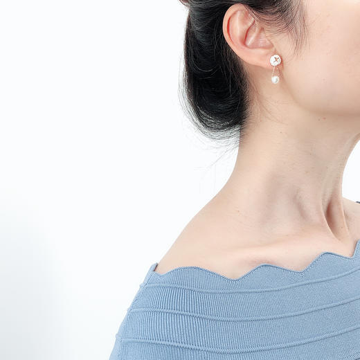 北京仓｜Selieu-Tsubomi-Pearl 耳环（三种戴法）［日本设计师］ 商品图3