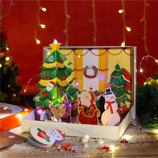 美可diy圣诞节礼盒幼儿手工材料幼儿园亲子自制圣诞套盒大礼物 商品图5