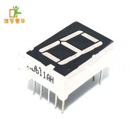 0.56英寸 一位 共阳 红色数码管 5611BH 10脚 5161BH