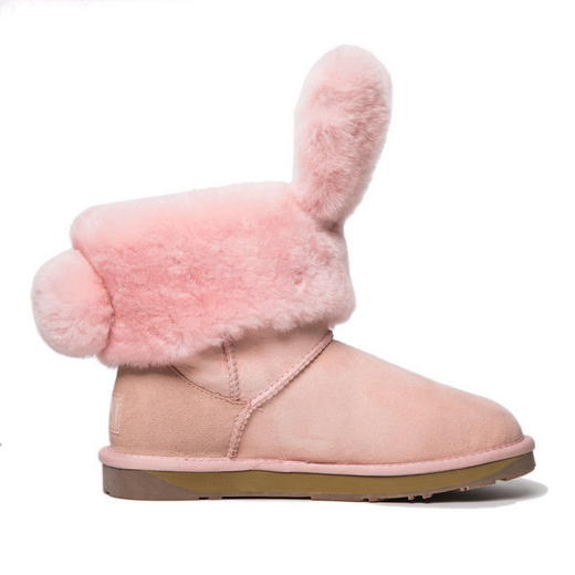 【成人款 粉色】everugg兔子雪地靴