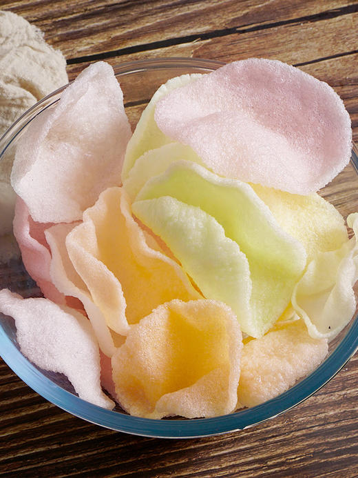 亚洲渔港虾片500g原味彩色可选