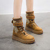 【雪地靴女】冬季户外平底中筒雪地靴保暖女靴厚底松糕底女棉靴一脚蹬鞋子 商品缩略图5