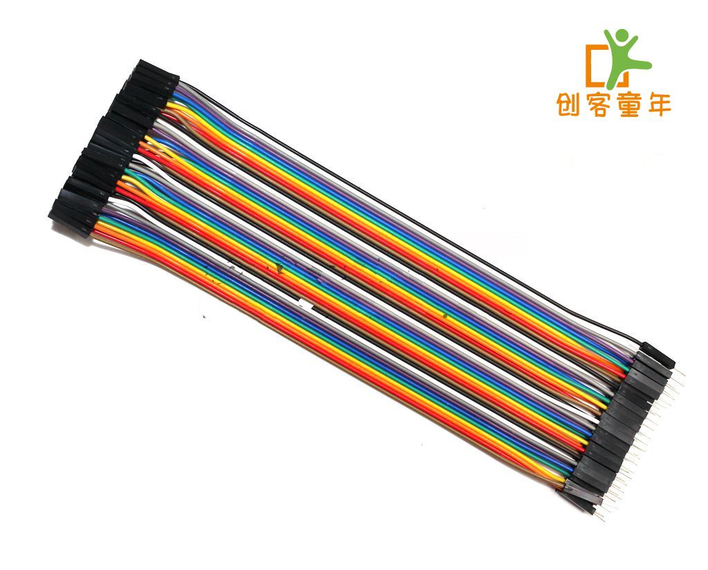 40P 杜邦公头转母头 杜邦线 公对母 面包线 20CM长 40根一排