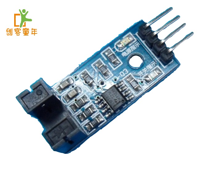 新款 测速传感器模块 计数器模块 电机测试模块 槽型光耦模块