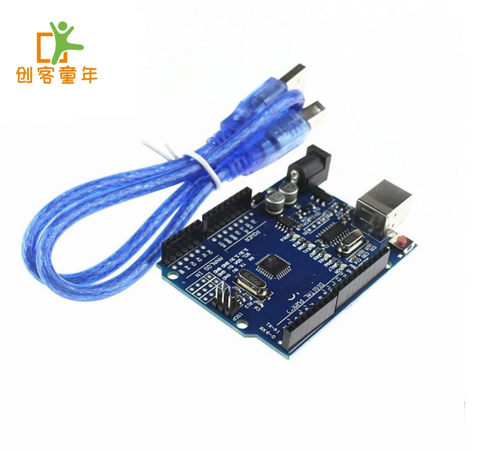 新版 改进版 UNO R3 (CH340G)送数据线 送排针