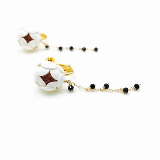 北京仓｜Selieu-Ichirin-White 耳夹（无需耳洞）［日本设计师］ 商品图1