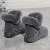 【短靴】。新款冬季加绒加厚保暖休闲纯雪地靴低帮女鞋 商品缩略图4