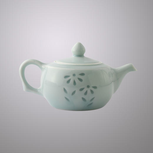 故宫博物院 青釉镂空玲珑茶具 商品图1