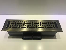 半铁柳条风口套装 金属面板330*75 商品代码82241