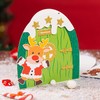 圣诞门闪光贺卡圣诞老人推门贺卡幼儿园手工DIY礼物贺卡美可DIY 商品缩略图2