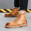 【服饰鞋包】马丁靴男高帮 男鞋休闲秋冬新款磨砂速卖通外贸加绒款男式皮靴 商品缩略图2