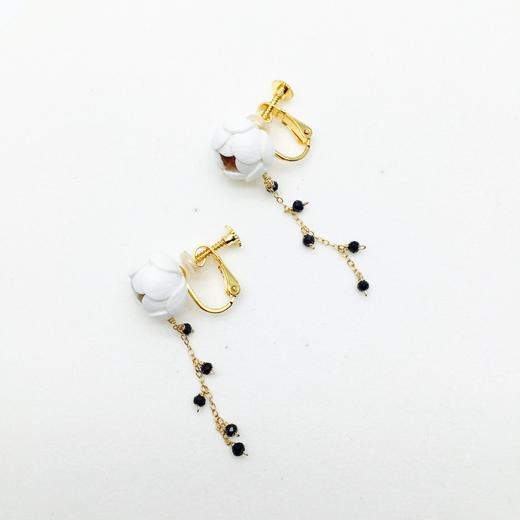 北京仓｜Selieu-Ichirin-White 耳夹（无需耳洞）［日本设计师］ 商品图0