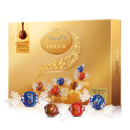 瑞士莲软心精选牛奶巧克力14粒装礼盒