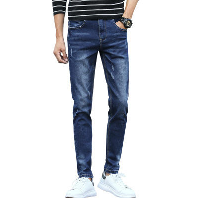 【服饰鞋包】男牛仔裤百搭修身秋季新款韩版潮流青年弹力直筒休闲长裤子男 商品图1