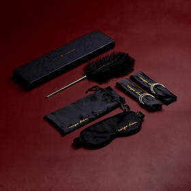 UPKO及时行乐特别版礼盒羽毛棒情趣tiao情套装捆绑束缚真丝眼罩情趣成人用品