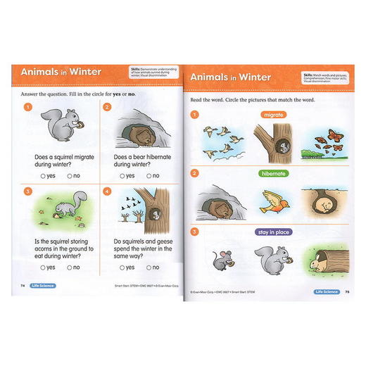 【中商原版】聪慧启蒙跨学科学习练习册3册 英文原版 Evan Moor Smart Start STEM 美国加州教辅 英语启蒙教材 3-8岁 商品图4