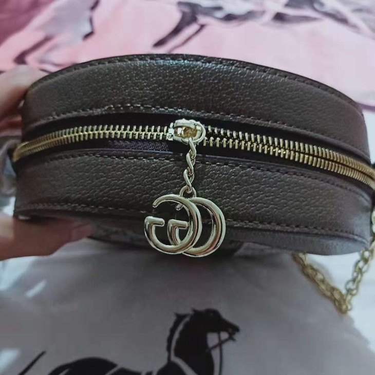 v121117女士新款时尚优雅气质奢华经典迷你小圆饼包