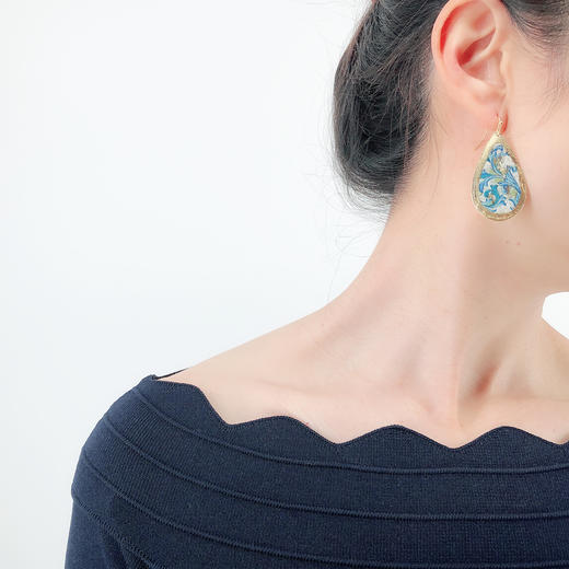 北京仓｜EVOCATEUR-BlueFirenze-Teardrop-耳环［美国设计师］ 商品图1
