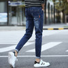 【服饰鞋包】男牛仔裤百搭修身秋季新款韩版潮流青年弹力直筒休闲长裤子男 商品缩略图5