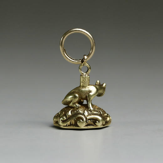 英国维多利亚时代原装缠丝玛瑙狐狸印章 商品图1