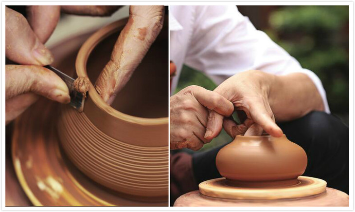 福满一家亲潮州手拉朱泥壶