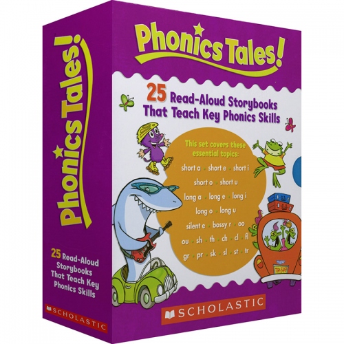 【直播专享·4-8岁】 学乐自然拼读故事书（25本故事书） Scholastic Phonics Tales【盒子+平装】