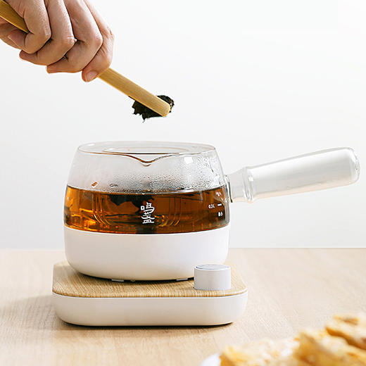 侧把煮茶壶 玻璃日式茶具家用温茶器 全自动电陶炉泡茶壶套装 商品图0