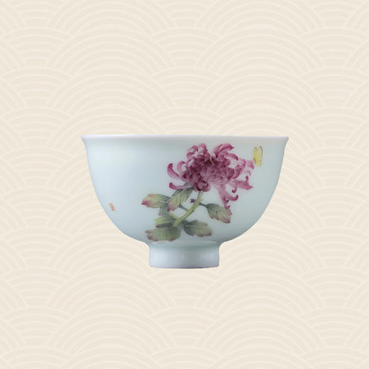 故宫博物院 玉瓷单杯·蝶恋红菊 商品图3