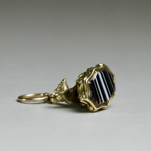 英国维多利亚时代原装缠丝玛瑙狐狸印章 商品图5