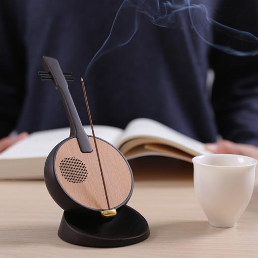 暖语品香播放器 | 檀木打造,专利古乐器造型,美观实用