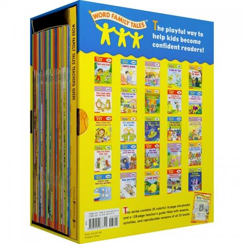 美国进口 学乐词族童话故事：词语拼读教学指导丛书 Scholastic Word Family Tales: 25 Book Set W/Teaching Guide【盒子+平装】 商品图1