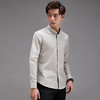 【服饰鞋包】白衬衫男长袖修身免烫商务正装职业工作纯色寸衫韩版弹力潮 商品缩略图3