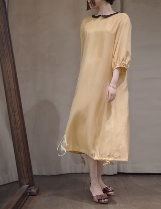 Mari Giudicelli 金棕色/珊瑚色丝绒蝴蝶结拖鞋 商品图3