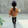 【女童服】女童鹿皮绒外套新款秋冬季儿童 韩版洋气中小童加绒上衣 商品缩略图0