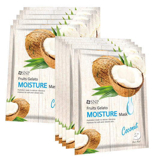 仓库韩国进口 snp爱神菲水果杰拉朵补水面膜25ml*10片