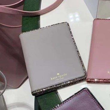 国内现货 Kate Spade KS 闪粉边牛皮夹 卡包 商品图6