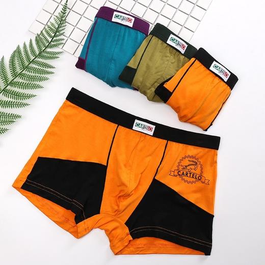 原价199 特卖价49.0 卡帝乐鳄鱼cartelo 4条装兰精粘胶包筋内裤【94.