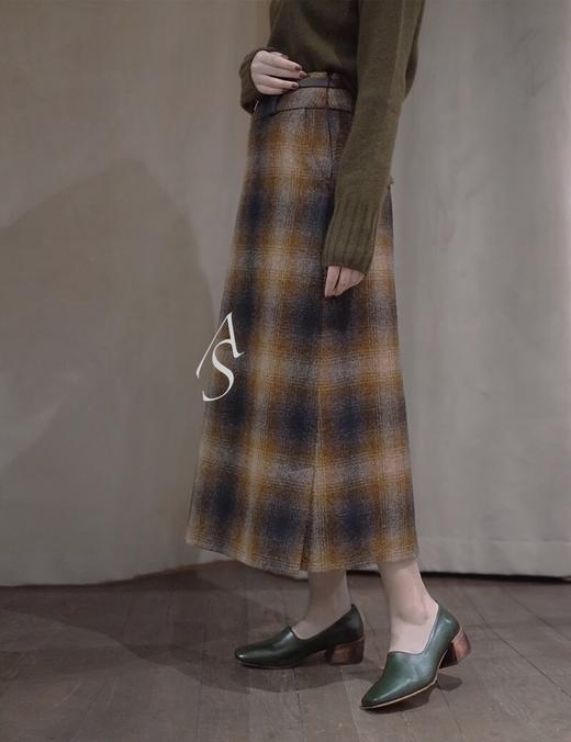 Mari Giudicelli  丛林绿光面皮/梅子色鳄鱼纹方头鞋 商品图2