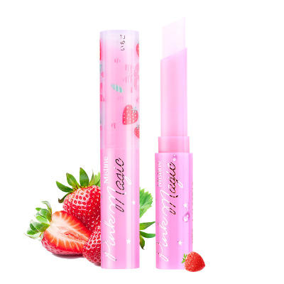 【口红】。彩妆 小草莓唇膏保湿滋润 粉色变色润变色口红 商品图0