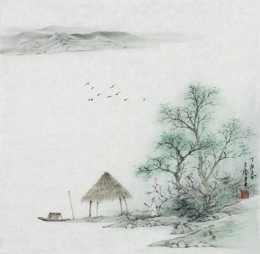 任大庆-真迹-山水画《不负春光》 客厅 玄关 商品图1