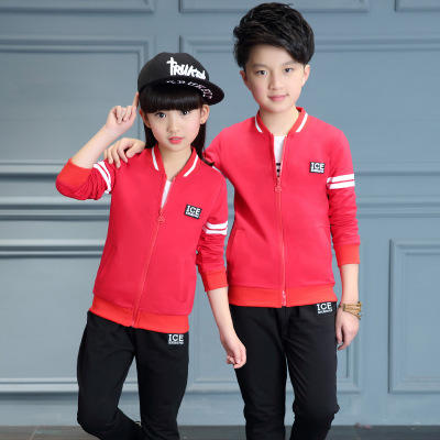 【童装】男童秋装童装秋女童套装运动三件套学生校服儿童衣服 商品图6