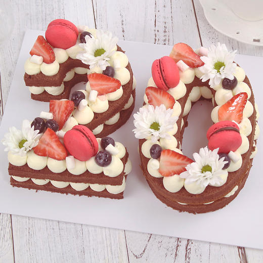 组合数字·水果奶油蛋糕 商品图1