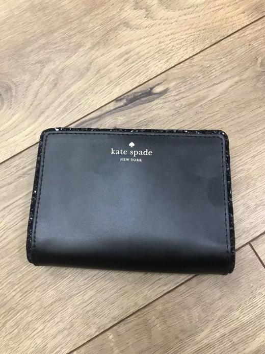 国内现货 kate spade ks 女士短款暗扣翻盖 闪边钱包 商品图2