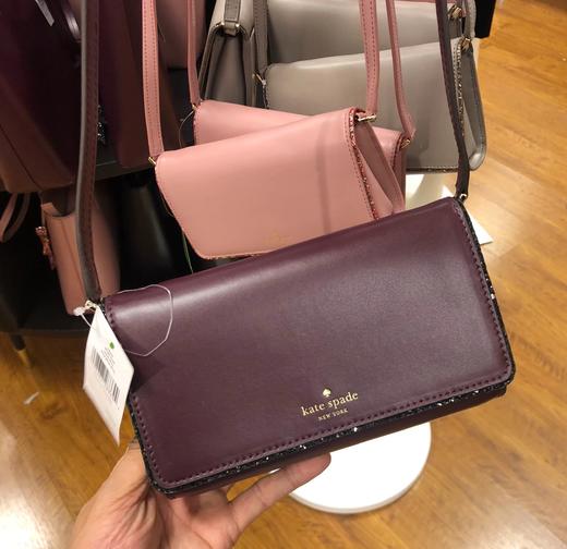 国内现货  Kate spade  KS  凯特丝蓓翻盖 闪粉边 单肩斜挎女包 商品图3