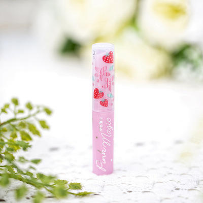 【口红】。彩妆 小草莓唇膏保湿滋润 粉色变色润变色口红 商品图2