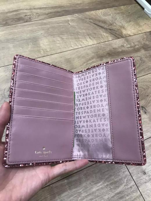 国内现货 Kate Spade KS 闪粉边牛皮夹 卡包 商品图5